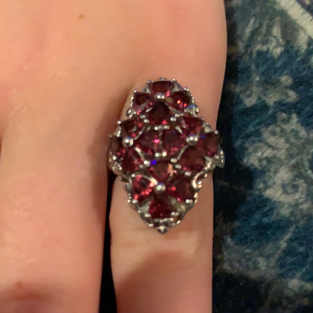 Ruby And Silver Ring - image 1
